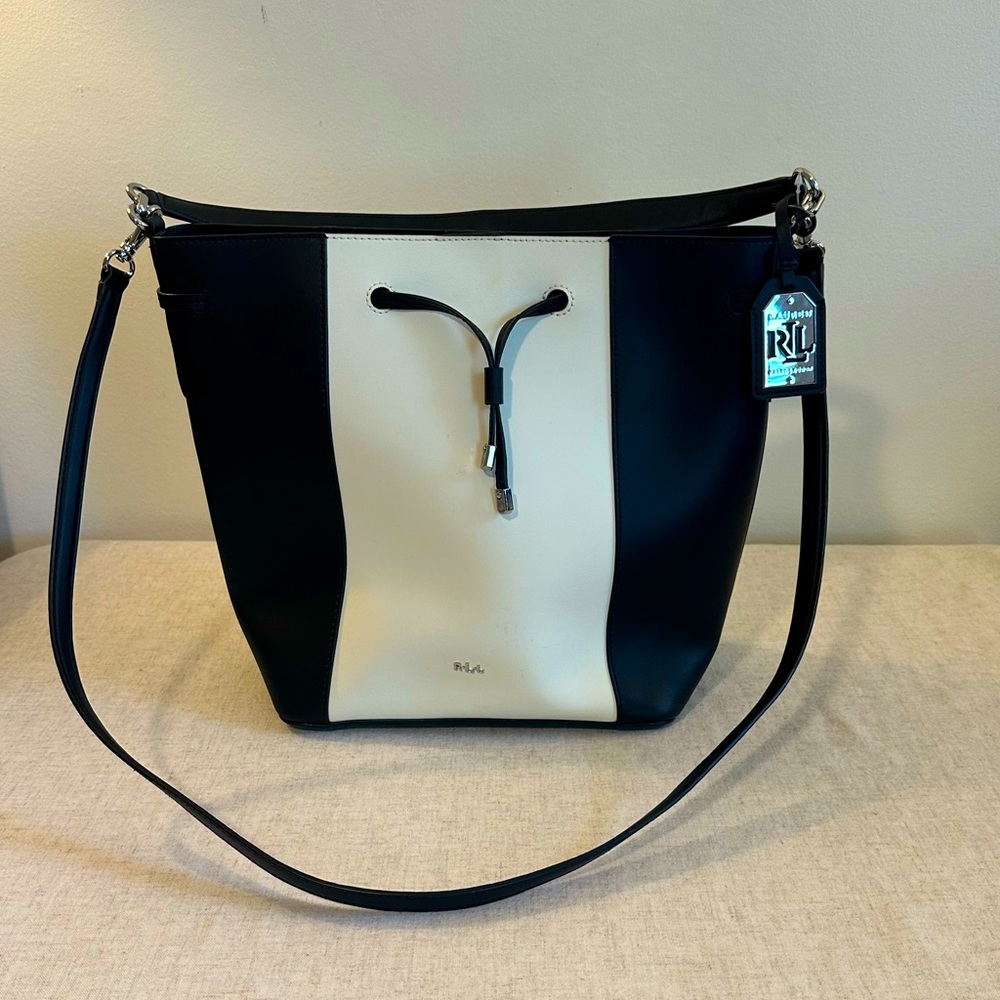 Ralph Lauren Black and White Women's Bag